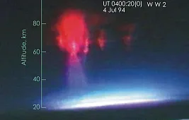 Молния в космосе