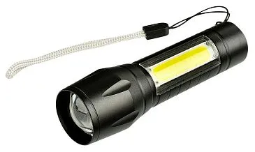 Фонарь ручной Kromatech светодиодный (1 LED, COB LED), microUSB, с аккумулятором и зумом