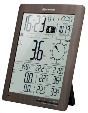 Метеостанция Bresser ClimaTemp XXL в корпусе под дерево, изображение 3