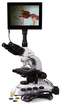 Микроскоп цифровой Levenhuk MED D20T LCD, тринокулярный, изображение 2