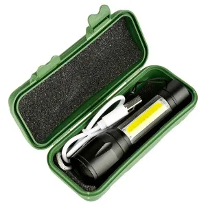 Фонарь ручной Kromatech светодиодный (1 LED, COB LED), microUSB, с аккумулятором и зумом, изображение 5