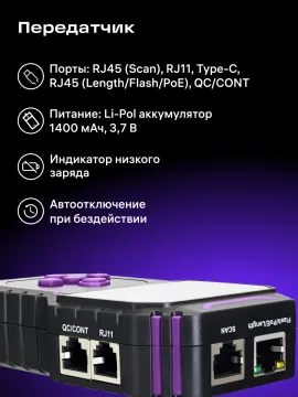 Многофункциональный кабельный тестер Ermenrich NetGeeks NP45, изображение 15
