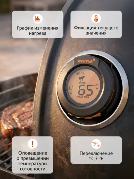 Термометр для мяса Levenhuk Wezzer Grill BT40, изображение 20