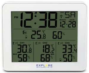 Метеостанция Explore Scientific с тремя датчиками, изображение 4