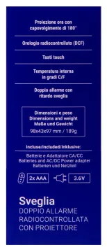 Часы цифровые Explore Scientific с проектором, черные, изображение 4
