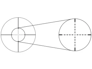 Прицел оптический GAUT Quartz 2–7x32 AO, сетка 3 (Mil-Dot), изображение 7