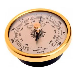 Барометр (анероид) Kromatech круглый (d=70 мм), встраиваемый, металлический (B9190), изображение 3